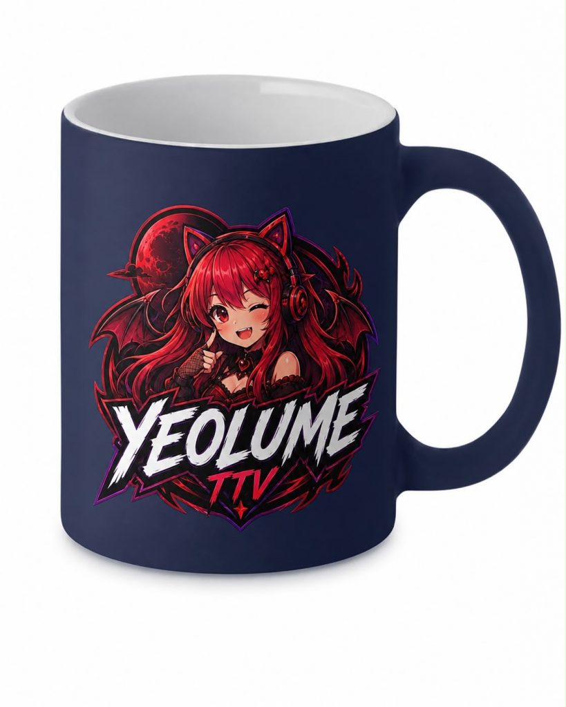 YeolumeTTV Tasse Blau – Offizielles 3D-Logo Merch | Launch Edition