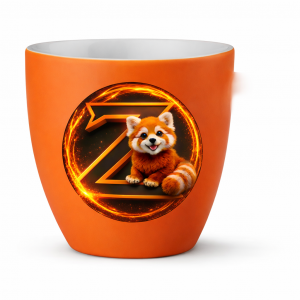 Red Panda Tasse – Zixqz Merch im UV-Druck